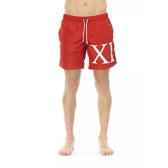 Bikkembergs Red Polyester Men Swim Men's Short